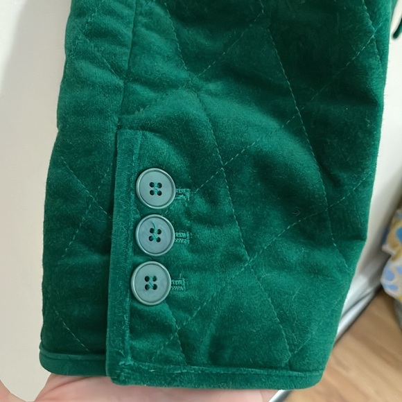 Like New Talbots Emerald Green Quilted Jacket. 14 - Picture 4 of 7